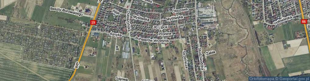 Zdjęcie satelitarne Bohaterów Września ul.